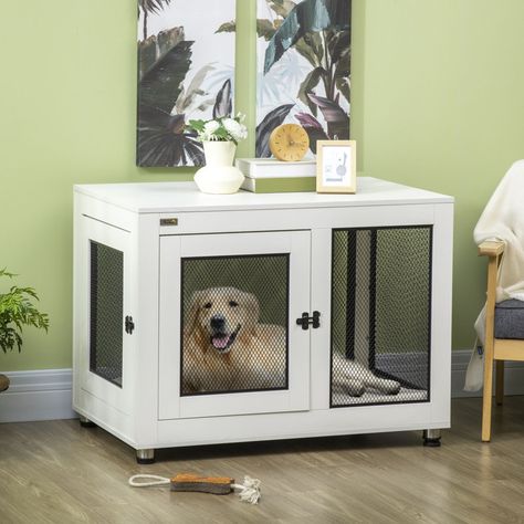 Decorative Dog Crates, Dog Kennel End Table, Crate End Table, Crate Side Table, Dog Crate End Table, Crate End Tables, End Table With Drawer, Cat Crate, Dog Kennel Furniture