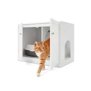 Cat Litter Box Cabinet, Litter Box Cabinet, Cat Furniture Design, Box Cabinet, Cat Litter Tray, Litter Tray, Rustic Bathrooms, Living Room Side Table, Womens Training Shoes