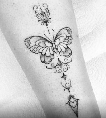 Arrow Butterfly Tattoo, Butterfly Arrow Tattoo, Arrow Tattoo Design, Design Tattoos, Crazy Ideas, Arrow Tattoo, Butterfly Tattoo Designs, Arrow Tattoos, Family Tattoos