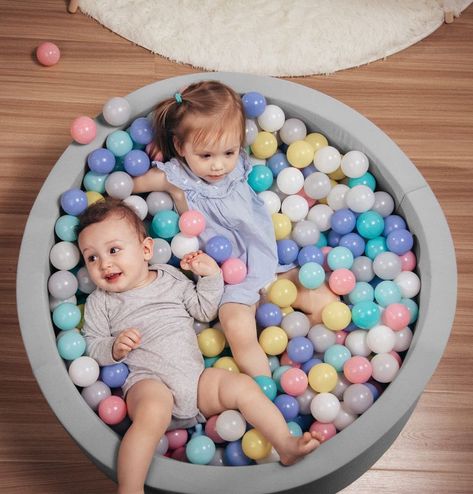 HOFISH Foam Ball Pit for Children Toddlers,Baby Playpen Ball Pool Soft Round Designed Easy to Clean or Install,Ideal Gift for Babies Infants Indoor and Outdoor Game- (Balls NOT Included) Light Grey Foam Ball Pit, Ball Pit For Toddlers, Kids Ball Pit, Baby Ball Pit, Baby Playpen, Baby Ball, Ball Pool, Ball Pit, Round Design