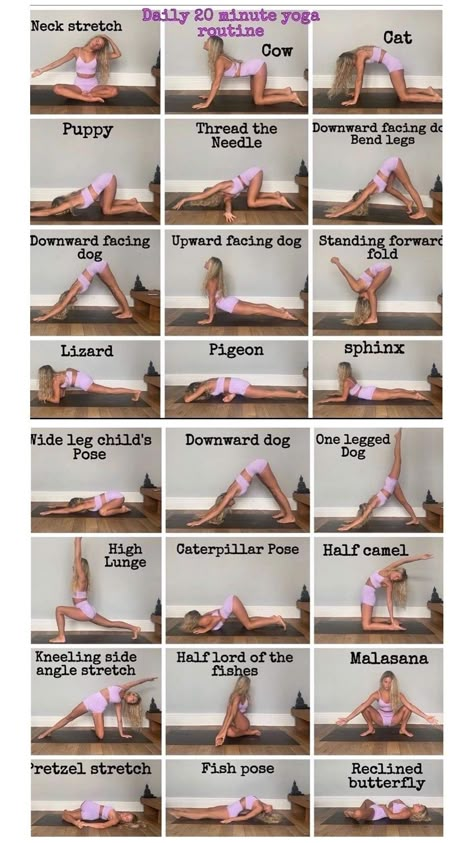 Yoga Poses For Beginners Flexibility, Yoga Poses For 2, 20 Minute Yoga, Yoga Daily, Neck Yoga, Yoga Flows, Yoga Movement, Full Body Stretch, Yoga Beginners