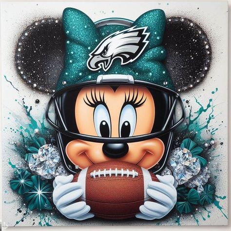 Philadelphia Eagles Fan Group | Minnie rocking with the Eagles too | Facebook Nfl Eagles, Eagle Artwork, Philly Eagles, Go Eagles, Philadelphia Eagles Fans, Philadelphia Eagles Football, Eagles Nfl, Fly Eagles Fly, Eagles Fans