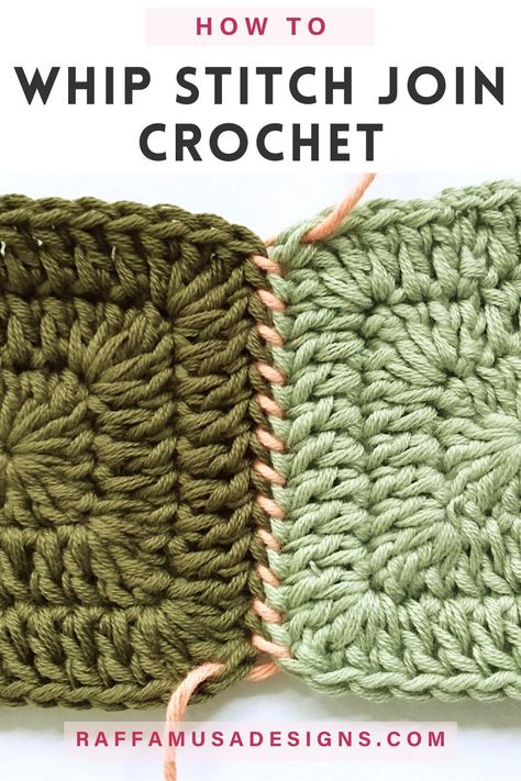 a picture showing two granny squares joined with the whip stitch seaming method Crochet Invisible Join Granny Squares, Join Crochet Pieces, Crochet Pieces Together, Crochet Quilt Tutorial, Join Granny Squares, Joining Crochet Squares, Crochet Quilt Pattern, Joining Granny Squares, Crochet Baby Projects