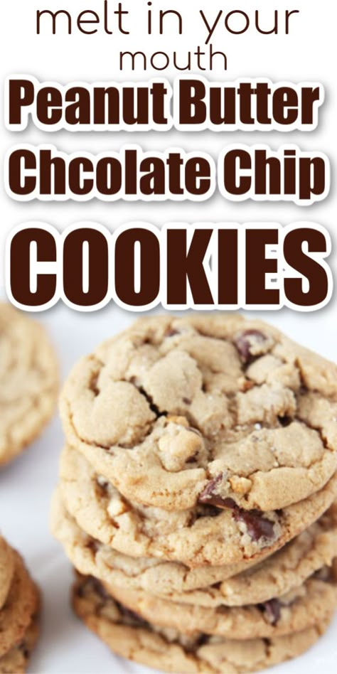 Peanut Butter Chip Cookies, Healthy Food Menu, Diet Smoothie Recipes, Peanut Butter Chocolate Chip Cookies, Lost 100 Pounds, Choc Chip Cookies, Best Peanut Butter, Chip Cookie Recipe, Sweet Cookies