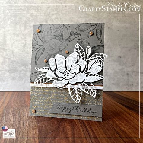 Magnolia Mood - You Can Create It - Linda Cullen Stampin Up Magnolia, Stampin Up Sympathy Cards, Mood Card, Stampin Up Birthday Cards, Magnolia Stamps, Mood Images, Bee Cards, March 2024, Stamping Up Cards