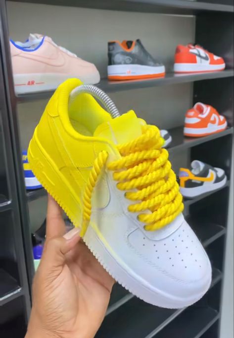 Customized Airforce 1s, Nike Af1 Custom, Sandals Design, Nike Shoes Women Fashion, Sneakers Outfit Men, Custom Sneakers Diy, Pretty Sneakers, Gucci Shoes Sneakers, White Nike Shoes