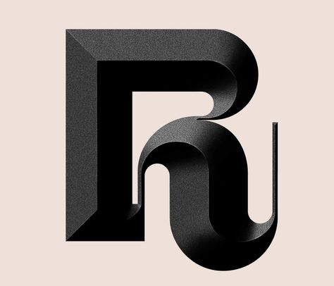 Letter R Typography, R Typography, R Font, R Logo Design, Kingdom Logo, Mcm Brand, R Letter Design, 3d Typography Design, R Letter