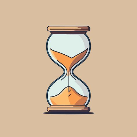 Sand clock hourglass time Hourglass Illustration Art, Hourglass Icon Aesthetic, Retro Clock Illustration, Sand Timer Aesthetic, Time Illustration Clock, Time Aesthetic Clock, Sand Clock Illustration, Time Sand Clock, Hourglass Illustration