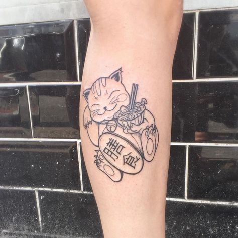 Marisa Jimenez on Instagram: “Super cute and fatty Chinese lucky cat to my lovely @anacris.3 🙀😽😻 #bristoltattoo #luckycattattoo #linetattoo #tattoobristol #marisajimenez…” Chinese Cat Tattoo, Lucky Cat Tattoo, Chinese Cat, See Tattoo, Foo Dogs, Lucky Cat, Line Tattoos, Cat Tattoo, Tattoo Inspo