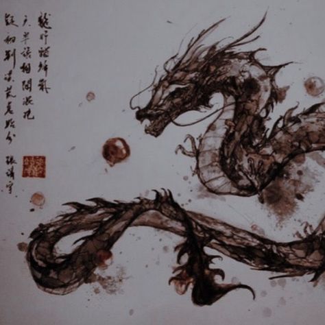 Eastern Dragon Aesthetic, Sonon Kusakabe, Japanese Dragon Aesthetic, Chinese Dragon Aesthetic, Ancient China Aesthetic, Japanese Tiger Tattoo, Eastern Dragon, Chinese Warrior, Chinese Aesthetic