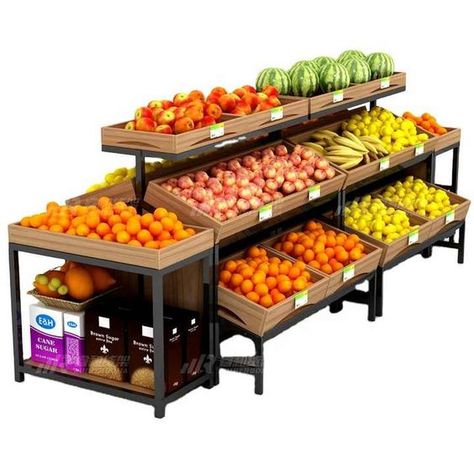 Vegetables Display, Supermarket Design Interior, Fruit And Veg Shop, Vegetable Rack, Store Shelves Design, Vegetable Stand, Smoothie Fruit, Bakery Design Interior, Vegetable Shop