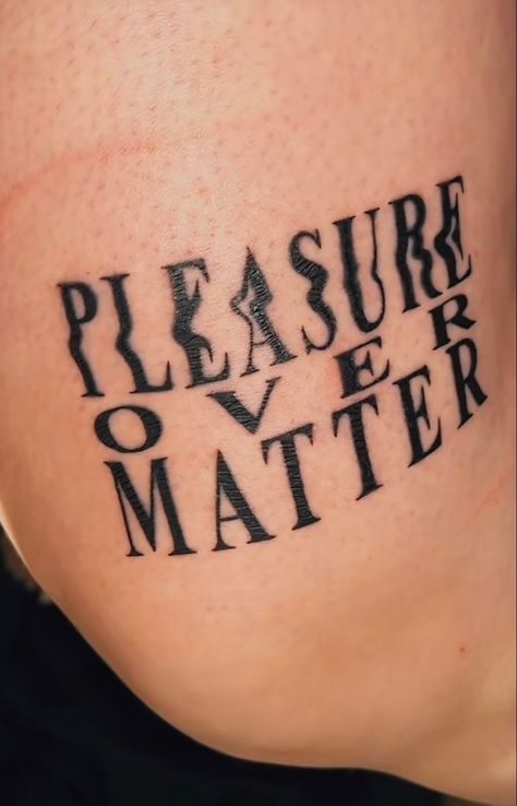 Pink Matter Tattoo, Long Quote Tattoo, Mind Over Matter Tattoo, Frank Ocean Tattoo, Cowgirl Tattoos, Ocean Tattoo, Hand Tattoos For Girls, Lyric Tattoos, Black Girls With Tattoos