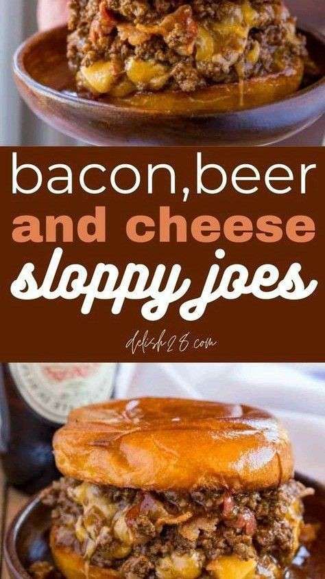 Bacon, Beer, and Cheese Sloppy Joes: A Flavorful Fusion Indulge your taste buds with a mouthwatering culinary creation that combines the rich flavors o Spooky Morning, Cheese Sloppy Joes, Beer Bacon, Recovery Food, Budget Family Meals, Sloppy Joes Recipe, Favorite Recipes Dinner, Sloppy Joe, Hearty Dinner