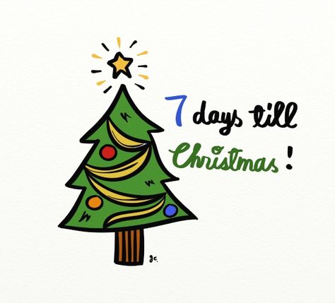 7 days till Christmas! Christmas Countdown Quotes, Christmas Countdown Wallpaper, 7 Days Till Christmas, 7 Days Until Christmas, Happy Christmas Day Images, Weeks Until Christmas, Classic Christmas Songs, Christmas Everyday, Happy Christmas Day