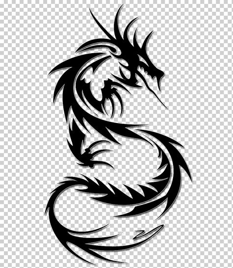 Dragon Tattoo Images, Dragon Tattoo Stencil, Full Neck Tattoos, Dragon Tattoo Drawing, Tattoo Png, Dragons Tattoo, Design Dragon, Arrow Tattoo, Dragon Illustration