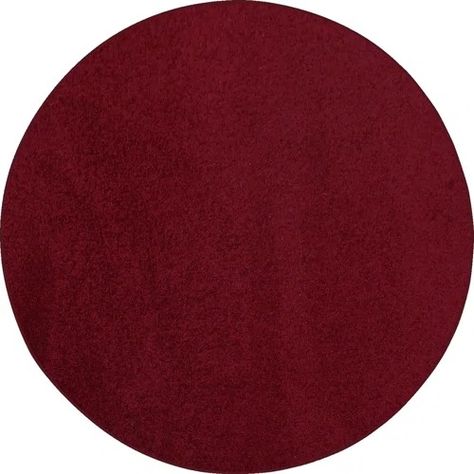 Dark Maroon Rug Circle | Wayfair Maroon Rug, Rug Circle, Dark Maroon, Round Rug, Area Rugs, Rug, Free Shipping, Quick Saves, Bordeaux