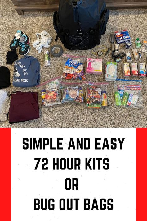 Let's get those 72 hour kits put together! They are easy and so simple. 72 Hour Food Kits Ideas, 72 Hour Kits Checklist, 2024 Prep, 72 Hour Kit Food, Emergency Storage, 72 Hour Kit, Emergency Procedures, 72 Hour Emergency Kit, Emergency Go Bag