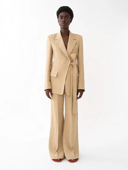 Women's Designer Pants & Jumpsuits | Flared & Cropped | Chloé ID Womens Pants Design, Linen Suits, Linen Suit, Pants Design, Tailored Jacket, High Waisted Trousers, Wool Jacket, Wide Leg Trousers, Spring Summer Fashion