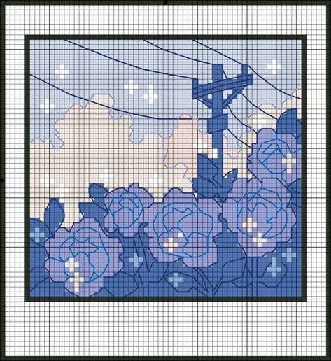 Creepy Cross Stitch Pattern, Kawaii Cross Stitch Pattern Free, Tarot Pixel Art, Cross Stitch Background, Crosstich Patterns Free, Kawaii Cross Stitch, Flower Cross Stitch, Art Perle, Pixel Crochet