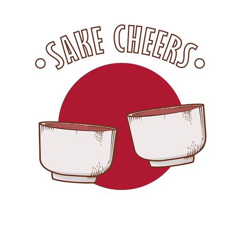 Japanese Alcohol Drinks, Sake Illustration, Japanese Alcohol, Bistro Logo, Cambodian Food, Drink Recipes Nonalcoholic, Japanese Logo, Sip And See, Sake Bottle