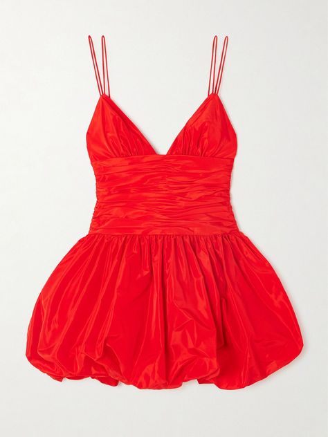 Loren Ruched Taffeta Mini Dress, Red, US12#RedMiniDress #Fashion #OutfitIdea #Style #RedDress #SummerFashion #RedOutfit Party Mode, Red Mini Skirt, Rush Dresses, Mini Robes, Ruched Bodice, Gameday Outfit, Mode Inspo, Hoco Dresses, Red Mini Dress