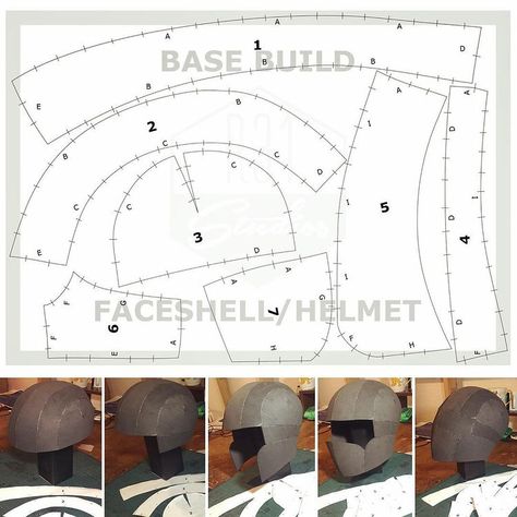 I told you I’d show you what the basebuild pattern looks like... so here it is! The R31 faceshell/helmet multi-way basebuild. . The… | Instagram Escudo Viking, Cardboard Costume, Cardboard Mask, Cosplay Helmet, Book Day Costumes, Flower Costume, Boy Diy, Cardboard Sculpture, Cosplay Armor