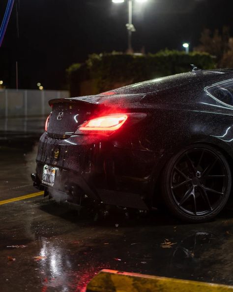 Genesis Coupe Modified, Hyundai Genesis Coupe, Hyundai Genesis, Car Mods, Drift Cars, Black Car, Black Panther, Car Wash, Jdm