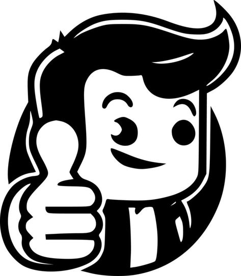 Thumbs Up, Black and White Vector illustration Thumbs Up Logo, Black And White Vector, Vector Technology, Illustration Vector, Thumbs Up, Vector Free, Vector Illustration, Royalty, Royalty Free