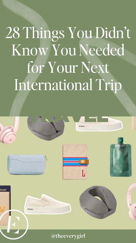 Before you shop for your next overseas trip, browse this list of international travel essentials! Travel Necessities International, Overseas Travel Essentials, Luggage Packing List, Travel Checklist Printable, Trip Essentials Packing Lists, International Travel Essentials, Smart Packing, Packing Essentials List, International Trip