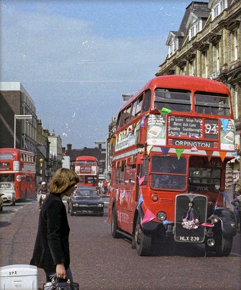 1990 Aesthetic, 1960s Aesthetic, London Red Bus, British Aesthetic, England Aesthetic, Swinging London, London Lifestyle, Decker Bus, Kent England