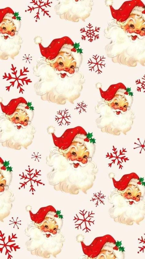 Vintage Santa Wallpaper Iphone, Christmas Wrapping Paper Wallpaper, Christmas Android Wallpaper, Santa Wallpaper Aesthetic, Christmas Vintage Aesthetic Wallpaper, Santa Iphone Wallpaper, Aesthetic Christmas Wallpaper Iphone Vintage, Iphone Wallpaper Christmas Vintage, Free Christmas Wallpaper For Android