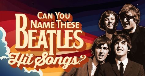 The Fab Four are indisputably one of the greatest acts of all time. Can you identify their best hits just by listening to a short snippet? Musical Quiz, Funny Quizzes, Quiz Ideas, Music Quiz, Paperback Writer, Beatles Poster, I Am The Walrus, Can't Buy Me Love, All My Loving