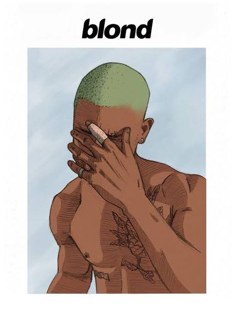 Blond Frank Ocean, Frank Ocean Blonde, Blonde Album, Frank Ocean Album, Frank Ocean Poster, Ocean Drawing, Drawing Journal, Cover Wallpaper, Frank Ocean