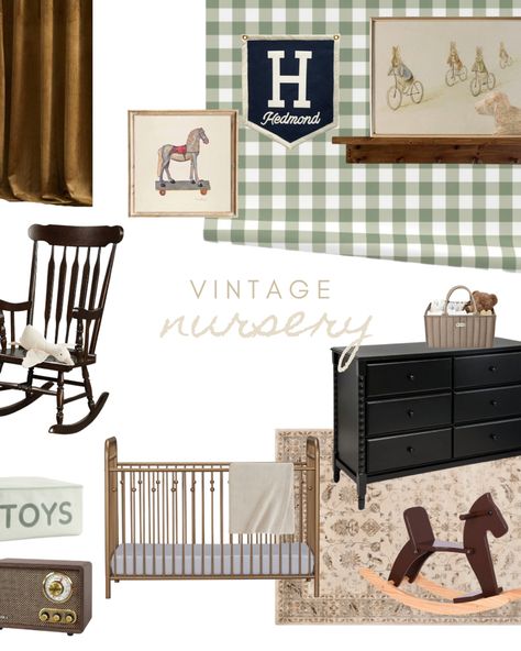 A vintage styled baby room inspired by classic toys and timeless pieces. Vintage Toy Room, Car Themed Nursery Vintage, Vintage Dog Nursery, Vintage Boy Nursery, Vintage Baby Boy Nursery, Old Car Nursery Theme, Vintage Puppy Nursery, Vintage Car And Tractor Nursery Baby Boy, Vintage Nursery Boy