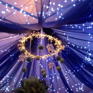 Under the stars and the moon Diy Starry Night Decorations, City Of Stars Hoco, Start Night, Starry Night Prom, 2026 Wedding, Stars And The Moon, Prom Planning, 2018 Instagram, Galaxy Wedding