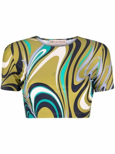 Design Clothes, Marine Serre, Online Shopping For Women, Fashion Design Clothes, Emilio Pucci, Logo Tees, Aesthetic Fashion, Abstract Pattern, Latest Design