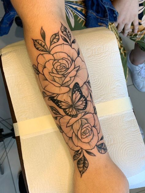 222 Tattoo Design, Bday Tattoo, Arm Tattoos For Women Forearm, Rose Tattoos For Women, Hand Tattoos For Girls, Cute Hand Tattoos, Small Forearm Tattoos, Pretty Hand Tattoos, Tattoos For Women Flowers