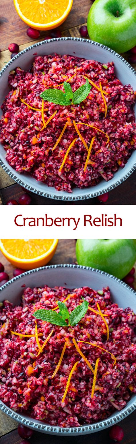 Cranberry Relish Lifestyle School, Cranberry Orange Relish, Jellied Cranberry Sauce, Fresh Cranberry, Relish Recipe, Cranberry Relish, Fresh Dishes, Cranberry Chutney, Relish Recipes