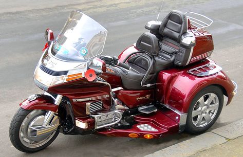 Honda Motorcycles Goldwing, Trikes Motorcycles, Honda Trike, Indian Bobber, Goldwing Trike, Trike Motorcycles, Harley Davidson Trike, Ev Suv, Custom Trikes