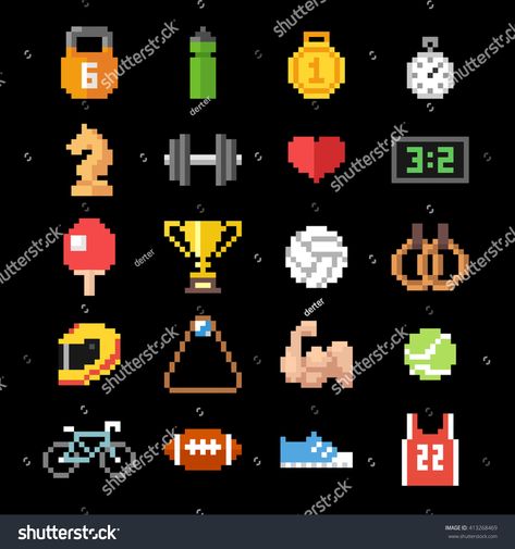 Set of pixel art sport icons #Ad , #AD, #pixel#Set#art#icons Sports Pixel Art, Pixel Icons, Sumo Wrestler, Art Sport, Strong Arms, Pixel Design, Sport Icon, Art Icon, Infographic Design