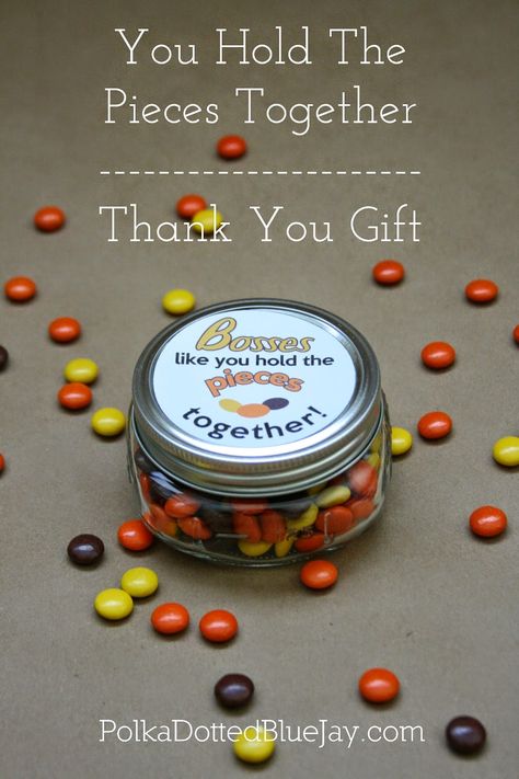 Thank you gift for bosses day - You hold the pieces together #bossesday #adminday #thankyougift Search Pinterest, Administrative Professional Day, Gifts For Your Boss, Bosses Day, Bosses Day Gifts, Volunteer Gifts, Troop Leader, Appreciation Ideas, Volunteer Appreciation