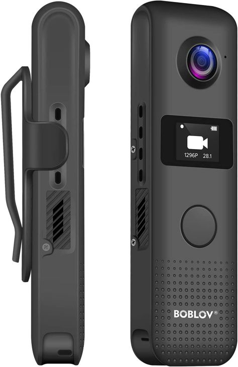 BOBLOV C18 WiFi 1080P Body Camera with OLED Screen and One Big Button for Recording 4Hours 1080P Recording Clip for Wearable (64GB) Mini Spy Camera, Hidden Spy Camera, Body Camera, Spy Camera, Hidden Camera, Mini Camera, Cool Gadgets To Buy, Technology Gadgets, Best Camera