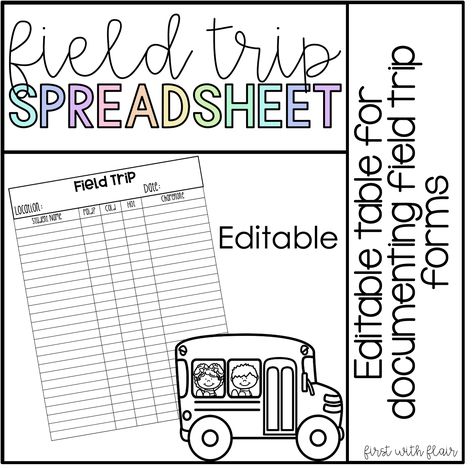 Easy to use editable spreadsheet for tracking field trip forms! Teacher Organization, Field Trip, Teacher Store, Teachers Pay Teachers, Track And Field, Educational Resources, Teacher Pay Teachers, Easy To Use, Created By