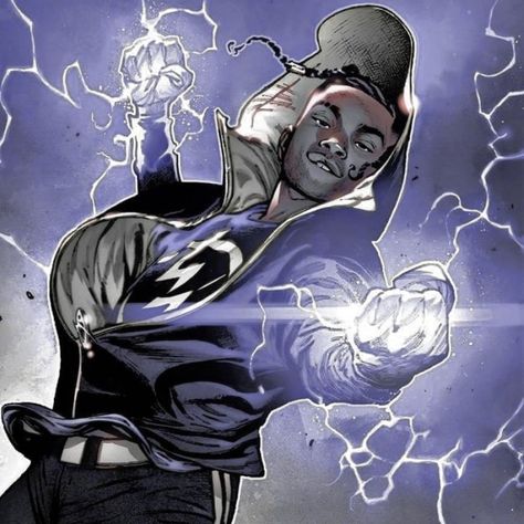 Static Shock Comic, Static Dc, Milestone Comics, Static Shock, Dc World, Comic Characters, Superhero Art, Dc Superheroes, Comic Character