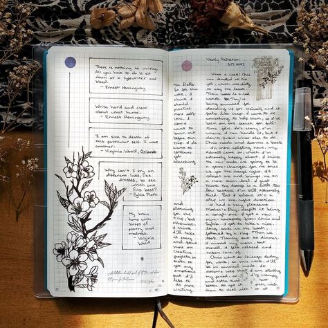 Common placing and journaling. | Instagram Journal Business, Planner Lettering, Journal Organization, Sketch Journal, Commonplace Book, Writing Therapy, Art Journal Therapy, Garden Journal, Planner Spread