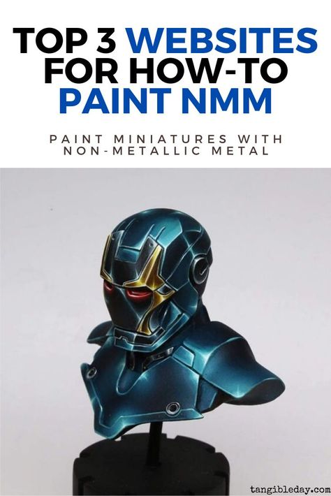 When I first started learning to paint miniatures–I mean really trying to improve my work–I searched everywhere on the internet for the best tutorials for how to paint non-metallic metal (NMM). NMM-style painting is the method of painting metallic-looking objects using regular paint that doesn’t contain any reflective metal flake pigment. Check out the top 3 websites for how to paint non-metallic metal (NMM) Gundam Tutorial, Painting Figurines, Reflective Metal, Learning To Paint, Paint Miniatures, Vallejo Paint, Warhammer Paint, 40k Miniatures, Paint Line