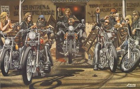 DAVID MANN "BLUE BURRO" EASYRIDERS ART CLASSIC PRINT POSTER FROM BOOK Art Harley Davidson, Art Moto, David Mann Art, Bike Artwork, Harley Davidson Signs, Motorcycle Artwork, Harley Davidson Art, Motorcycle Painting, Harley Davidson Logo