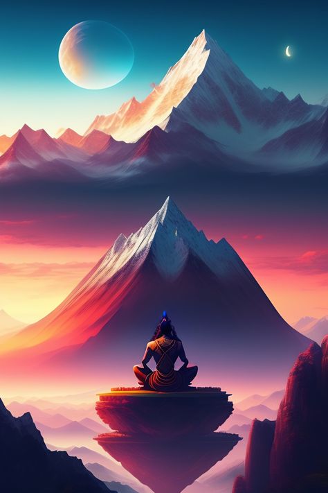 Anime Key Visual, Concept Art Anime, Illustration Concept Art, Lord Siva, Galaxy Wallpaper Iphone, Key Visual, Hindu Art, Background Illustration, Art Anime