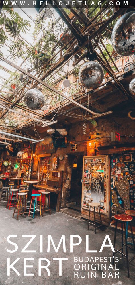 Szimpla Kert is the original ruin pub in Budapest and it remains the most popular for a good reason. Keep reading for photos, tips for visiting and how to get there. Ruin Pubs Budapest, Budapest Ruin Bar, Szimpla Kert, Craft Beer Bar, Hungary Travel, Budapest Travel, Europe On A Budget, Pictures Tips, Packing For Europe