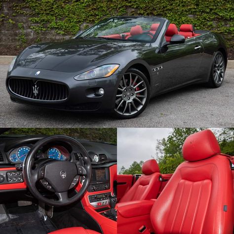 Convertible Cars Luxury, Luxury Convertible Car, Maserati Mc20 Interior, Maserati Convertible, Maserati Quattroporte Interior, Luxury Convertible, Maserati Granturismo Convertible, Maserati Gt, Mazarati Cars Maserati